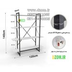 کتابخانه چهار طبقه دیزم مدل مونتاژی LIB_120×140 - Image 5