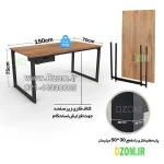 میز تحریر دیزم مدل مونتاژی کد WD_dwr_150×70 - Image 6