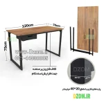 میز تحریر دیزم مدل مونتاژی WD_dwr_120×70 - Image 6