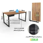 میز تحریر دیزم مدل مونتاژی کد WD_dwr_150×60 - Image 6