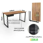 میز تحریر دیزم مدل مونتاژی WD_dwr_140×70 - Image 6