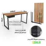 میز تحریر دیزم مدل مونتاژی WD_dwr_140×60 - Image 6