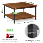 میز جلومبلی دیزم مدل CO_W100_80_BRN - Image 2